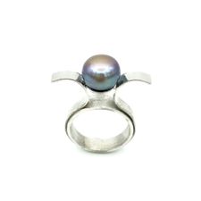 ring - silver Ag 925 Akoya pearl