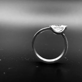 ring - silver Ag 925 zirkonium