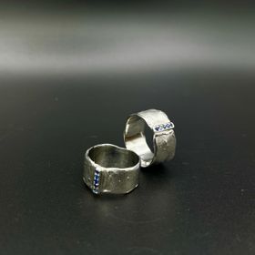 rings - silver Ag 925 blue sapphire